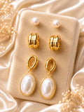 Earrings pair of three