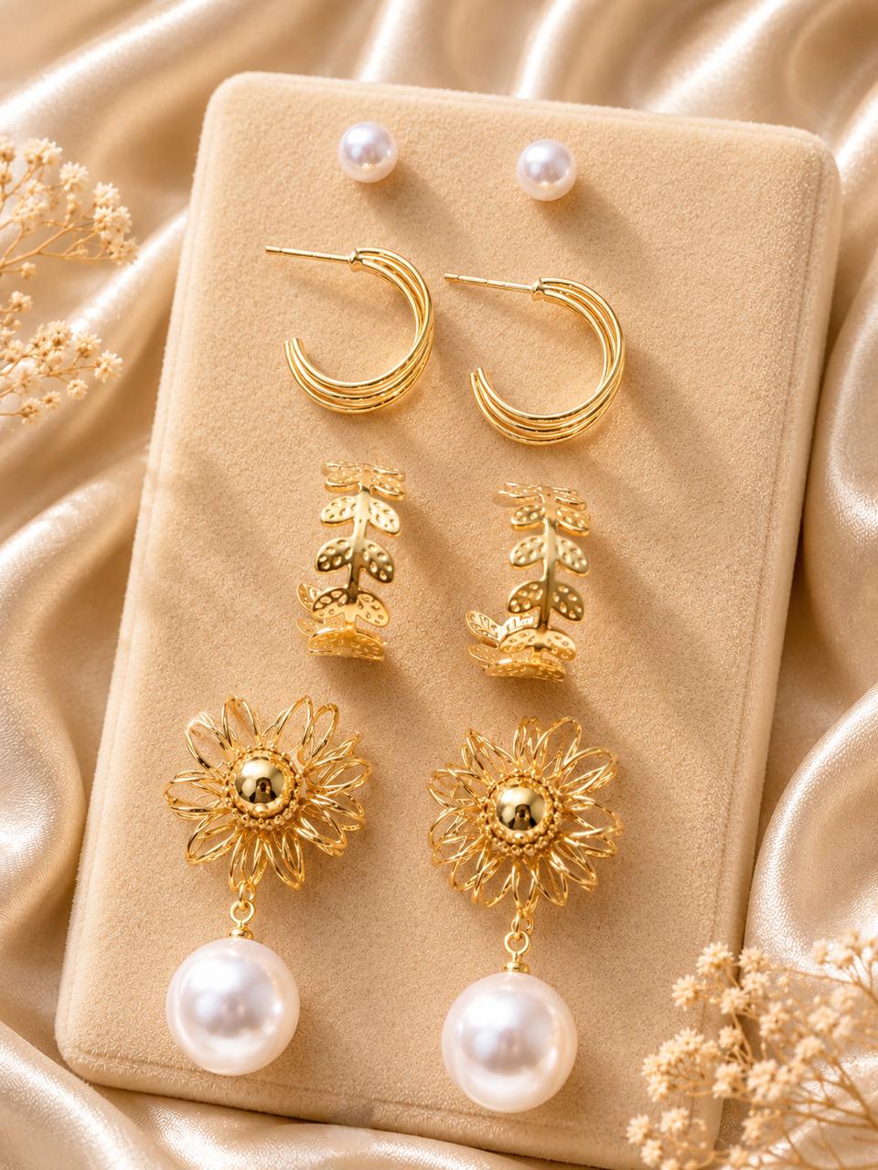 Earrings pair of four