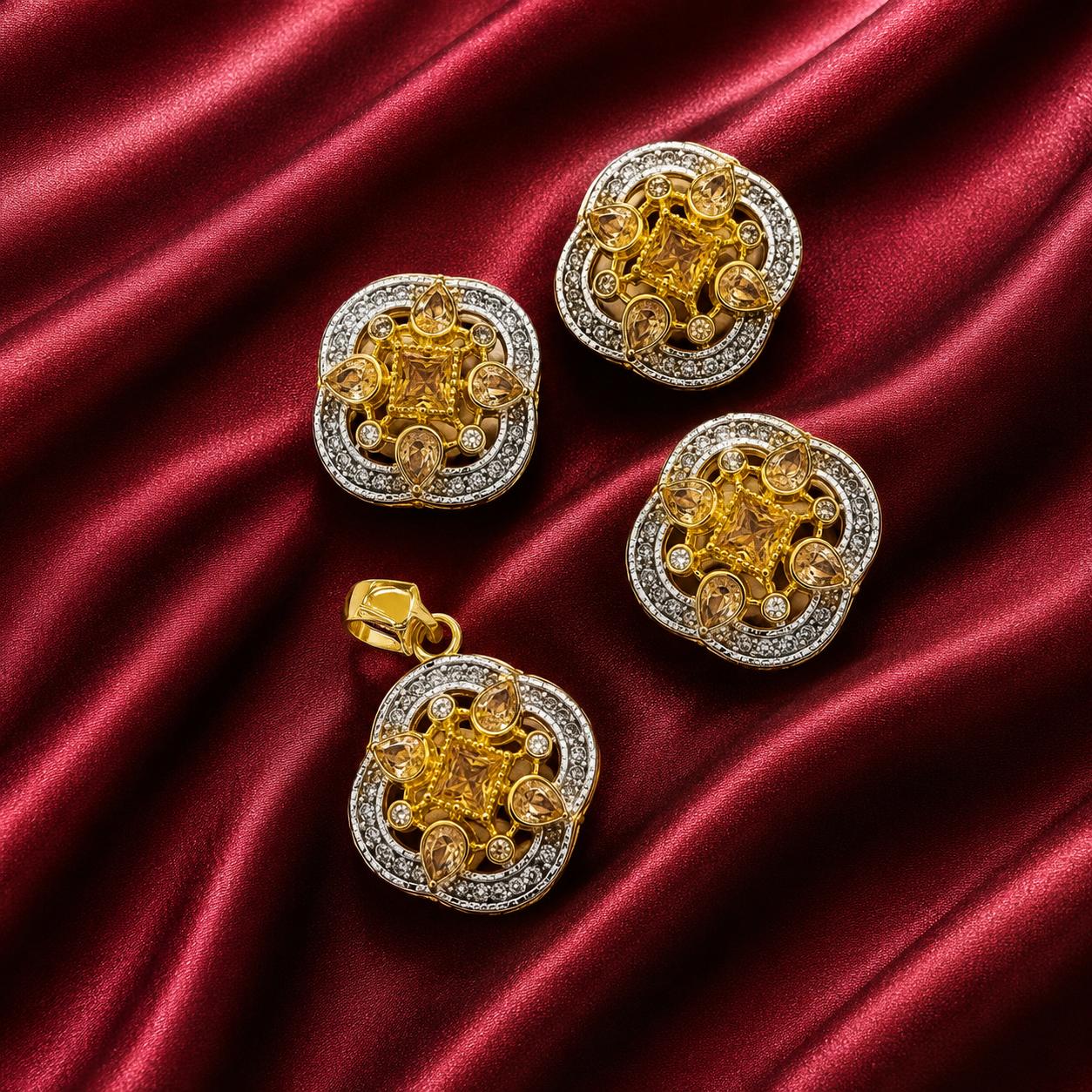 Stones Pendant Set